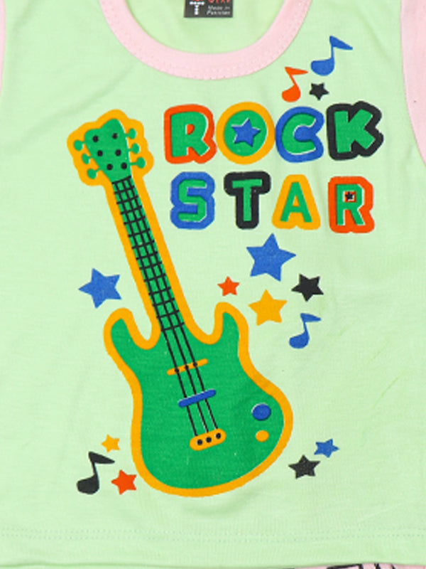 HG Newborn Baba Suit 3Mth - 9Mth Rock Star Light Green