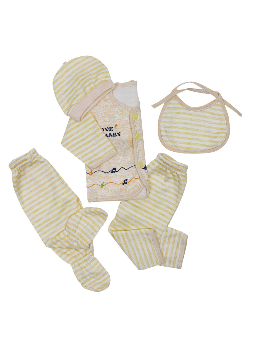 Newborn Suit 5Pc Set 0 Mth - 4 Mths Love Baby