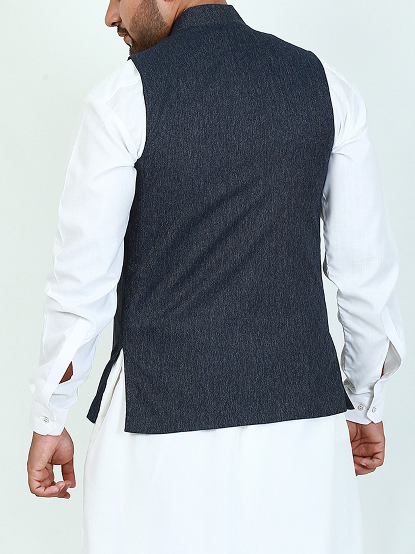 Waistcoat for Men Hex Blue