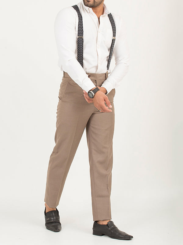 MFP22 Formal Dress Pant Trouser for Men Light Brown