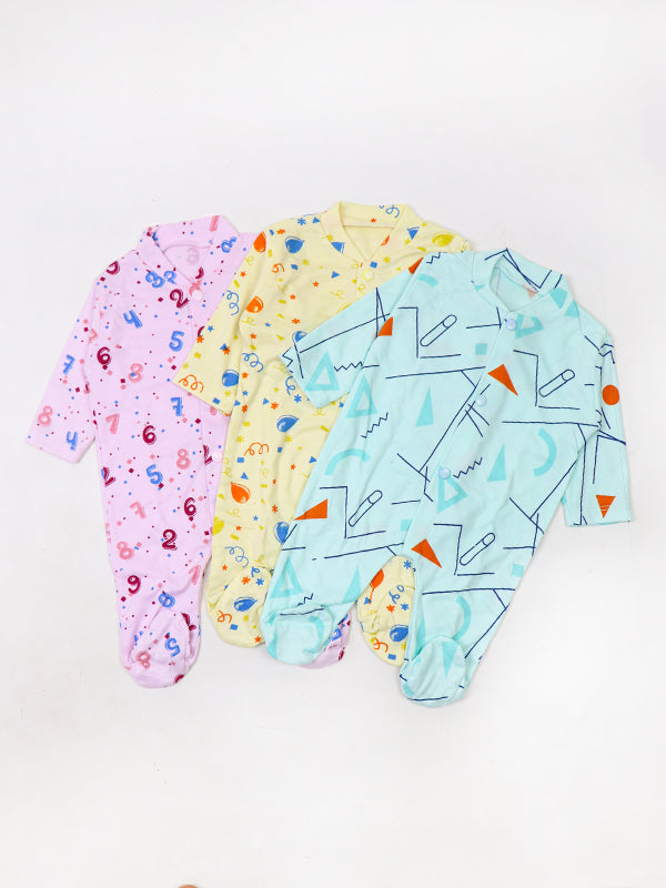 HG 3 Pcs Newborn Gift Set 0 Mth - 3 Mths Designed with Booties