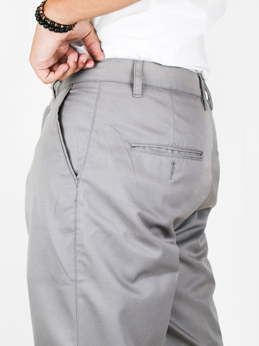 MWF04 Men's Wrinkle-Free 100% Cotton Trouser Ash Grey