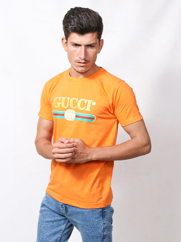 MM Men's Printed T-Shirt GUC Orange