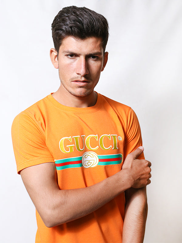 MM Men's Printed T-Shirt GUC Orange