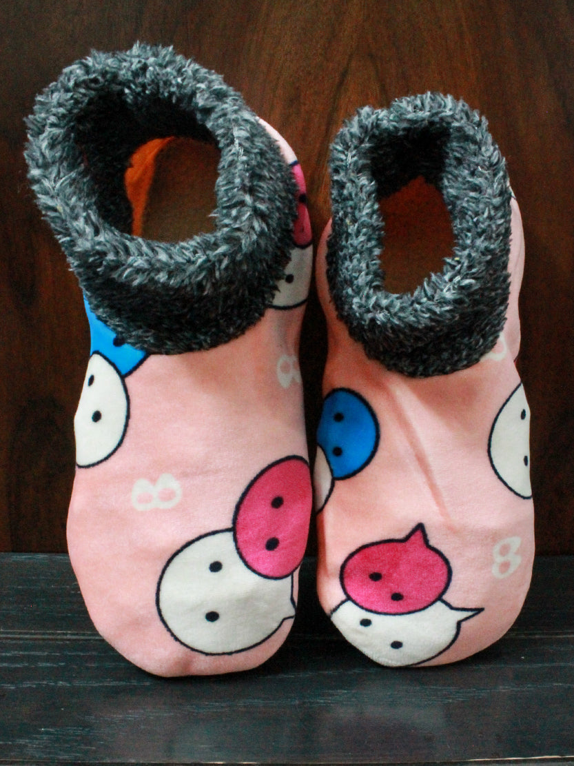 Fuzzy Slipper Socks V2 Mini Peach
