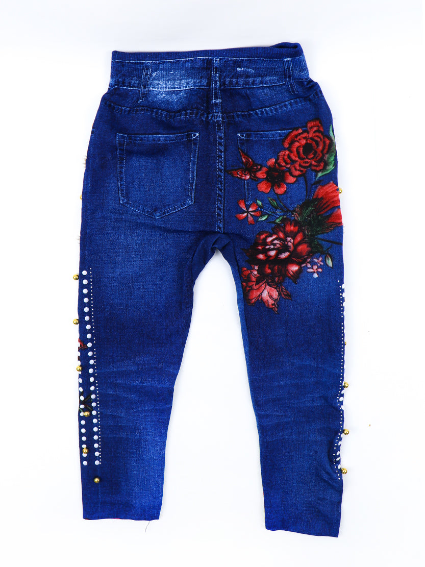 Tights for Girls 8 Yrs - 13 Yrs Multi Desing Blue