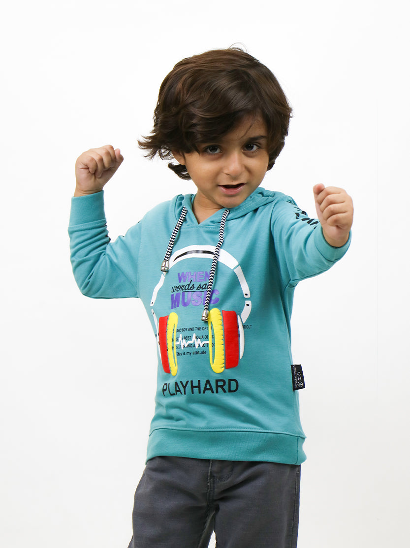 ATT Boys Hooded T-Shirt 1.5 Yrs - 3.5 Yrs Play Hard