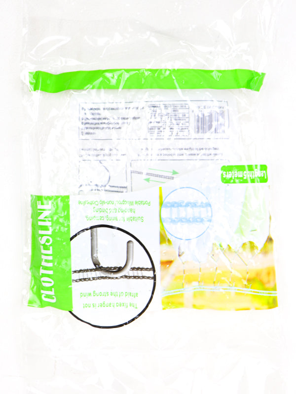 Plastic Cloth Hanging Rope Clothesline 5 Meter Multicolor