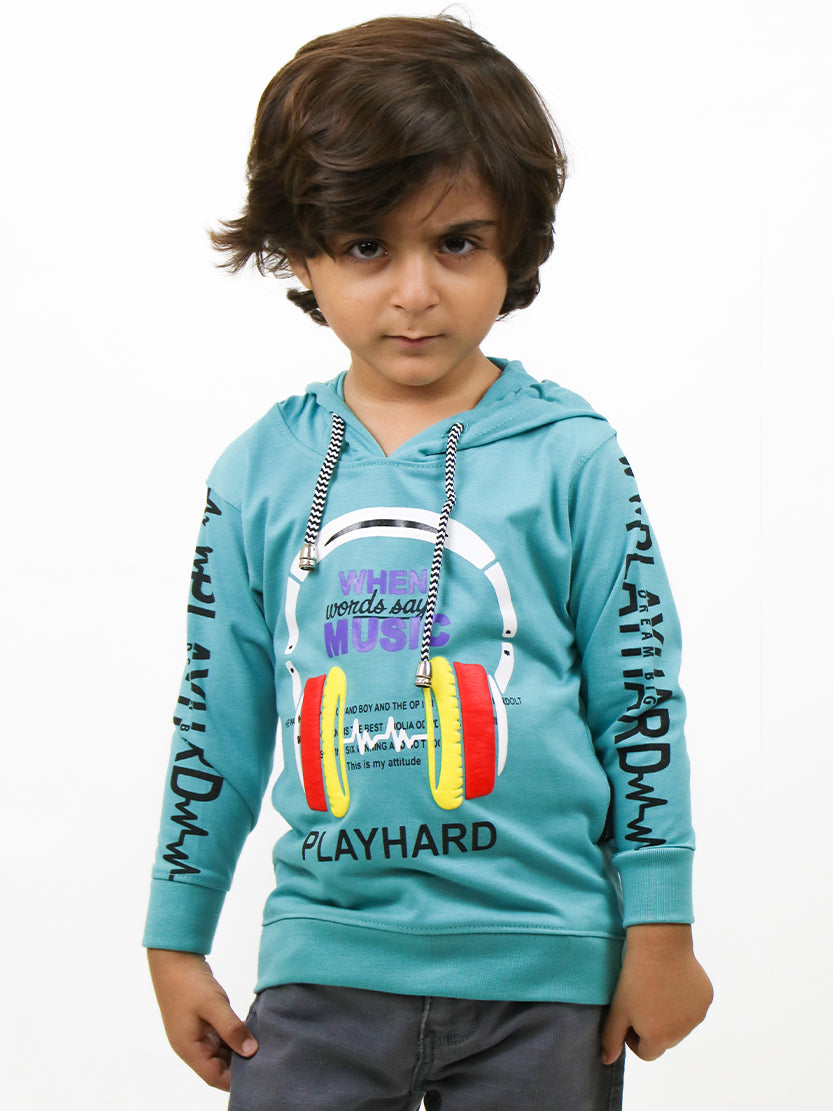 ATT Boys Hooded T-Shirt 1.5 Yrs - 3.5 Yrs Play Hard