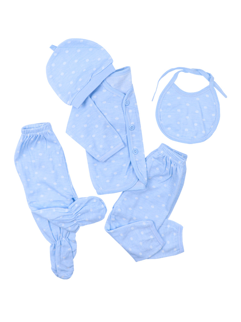 Newborn Suit 5Pc Set 0 Mth - 4 Mths Dots