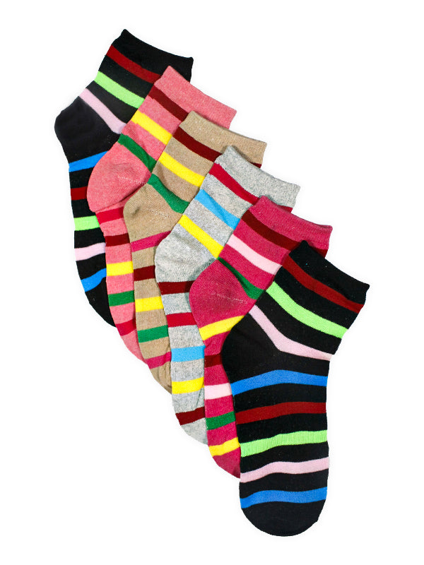 Pack of 6 Cotton Socks For Women Multicolor & Multidesign