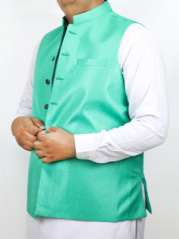 Festive Waistcoat for Men Goblin Green