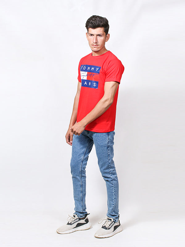 MM Men's Printed T-Shirt TOM Red