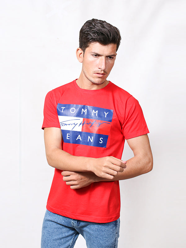 MM Men's Printed T-Shirt TOM Red
