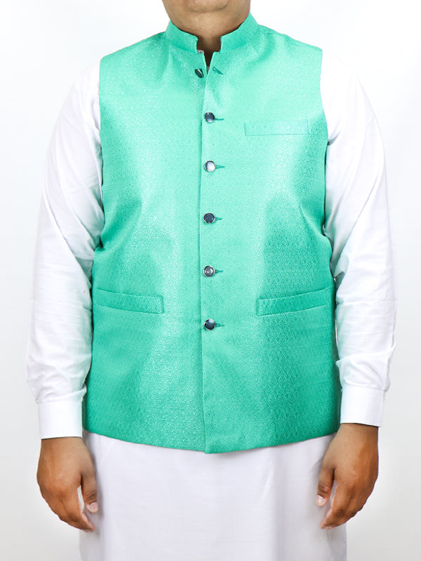 Festive Waistcoat for Men Goblin Green