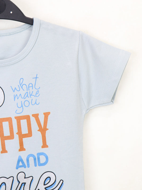 ATT Girls T-Shirt 4 Yrs - 9 Yrs Happy n Care Light Grey