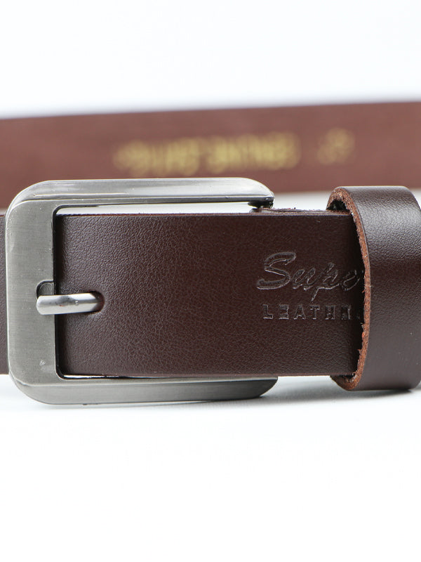 Flex Faux Leather Belt for Men SP Brown