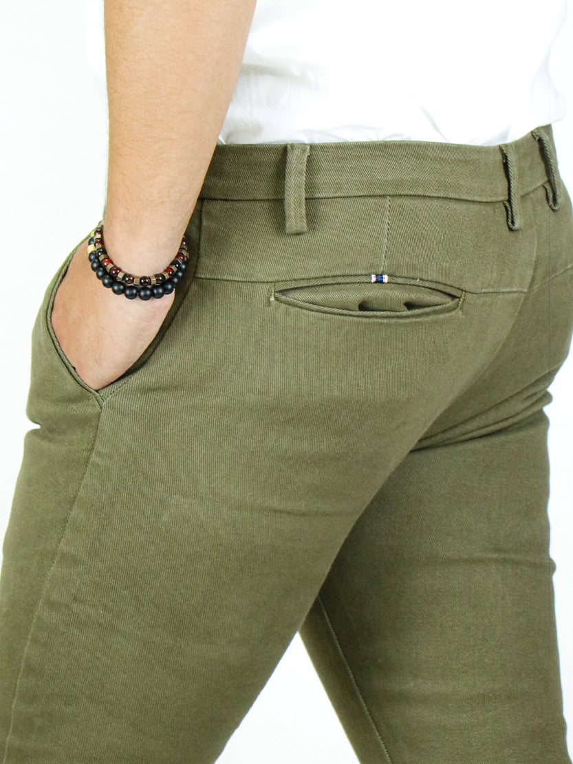 Cotton Chino Pant For Men Green MCP21