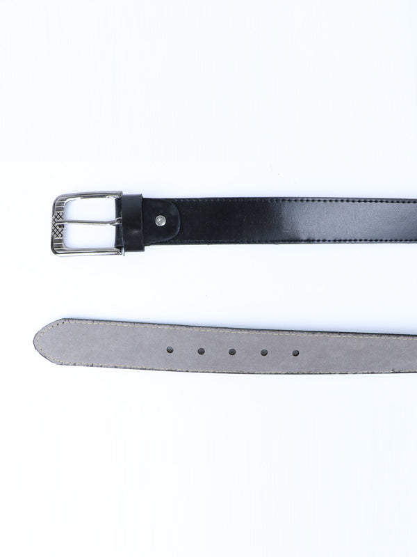Flex Faux Leather Belt for Men RF Black