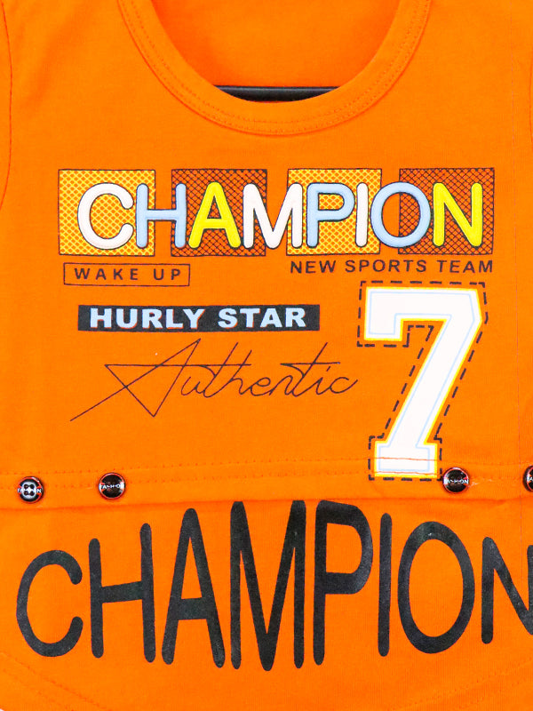 ATT Boys T-Shirt 1.5 Yrs - 3.5 Yrs Champion Orange