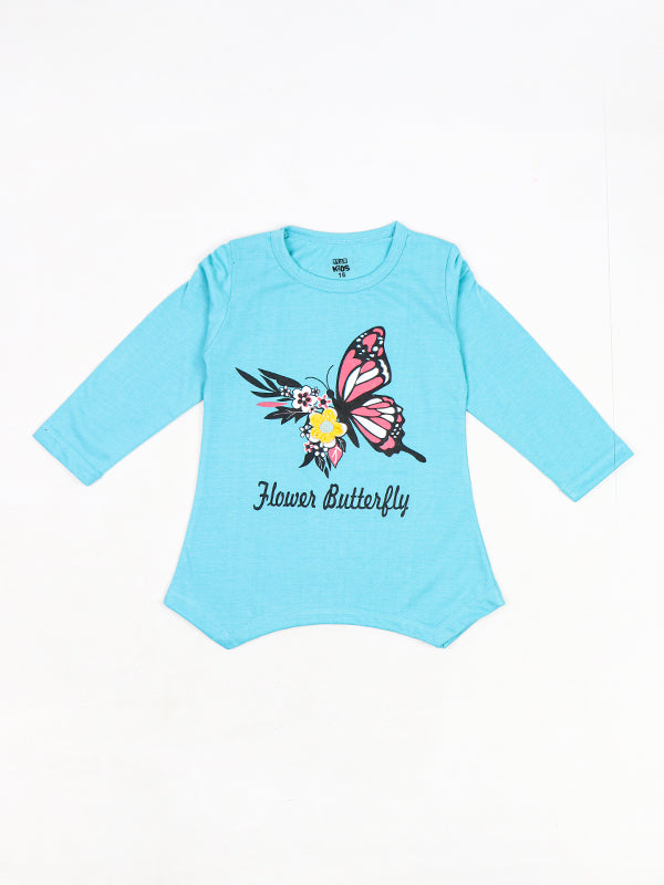SK Girls Full Sleeve T-Shirt 2.5Yrs - 7Yrs FB Blue