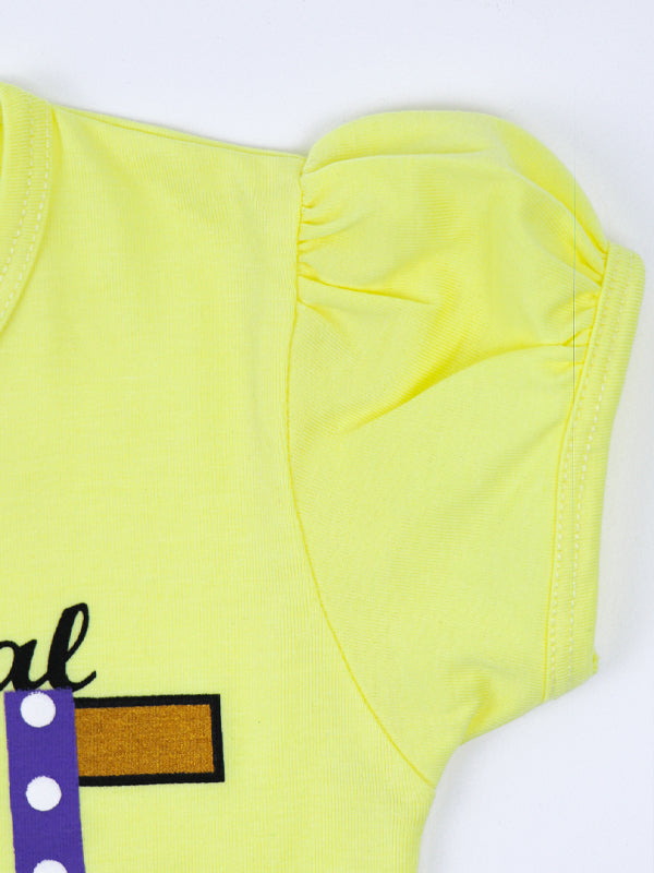 ATT 2.5 Yrs - 7 Yrs T-Shirt for Girls Printed More