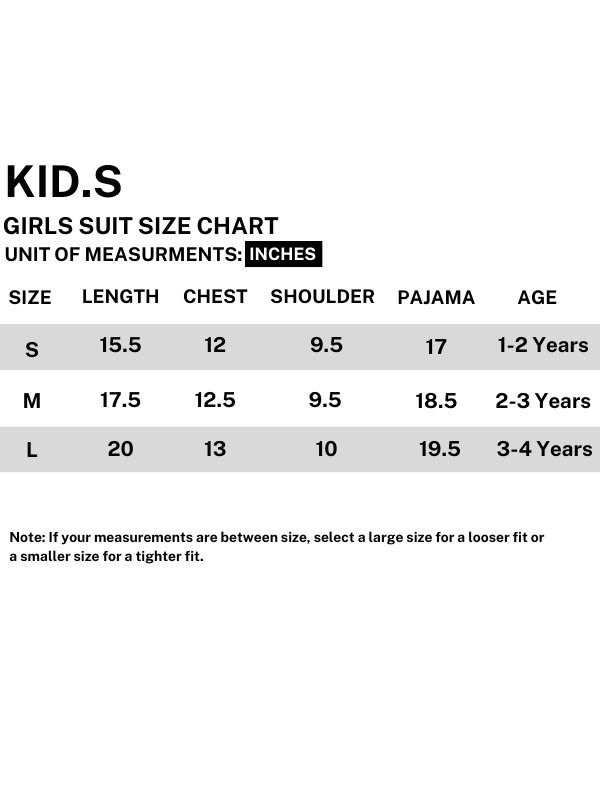 GS520 ZG Girls Suit 1Yr - 4Yrs Designed Light Green
