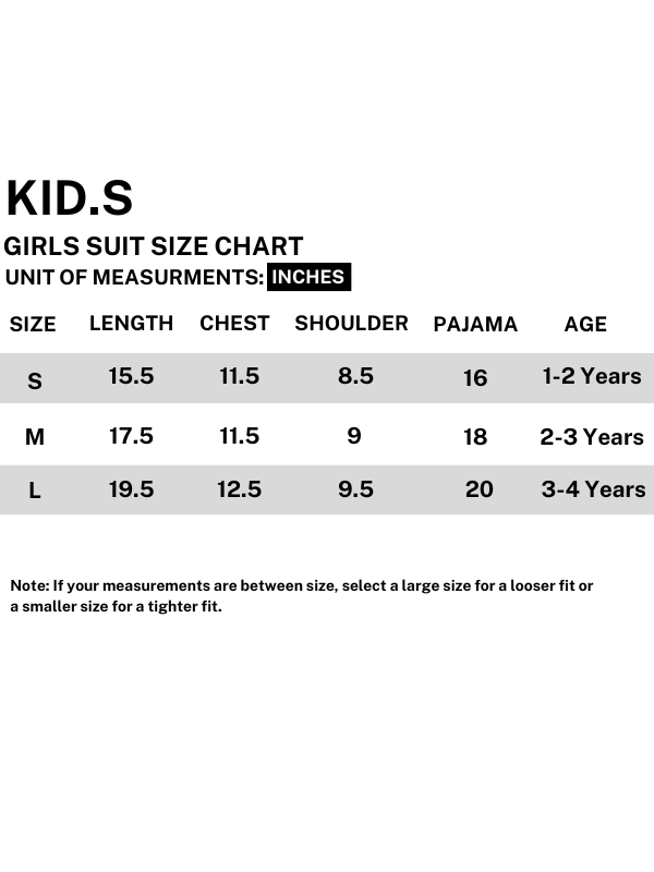 GS519 Girls Suit 1Yr - 4Yrs Design Light Pink