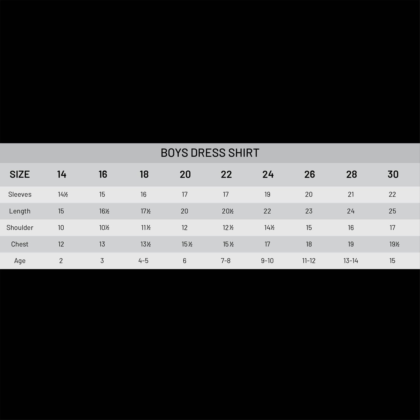 2 Yrs to 15 Yrs Formal Shirt for Boys Plain Black