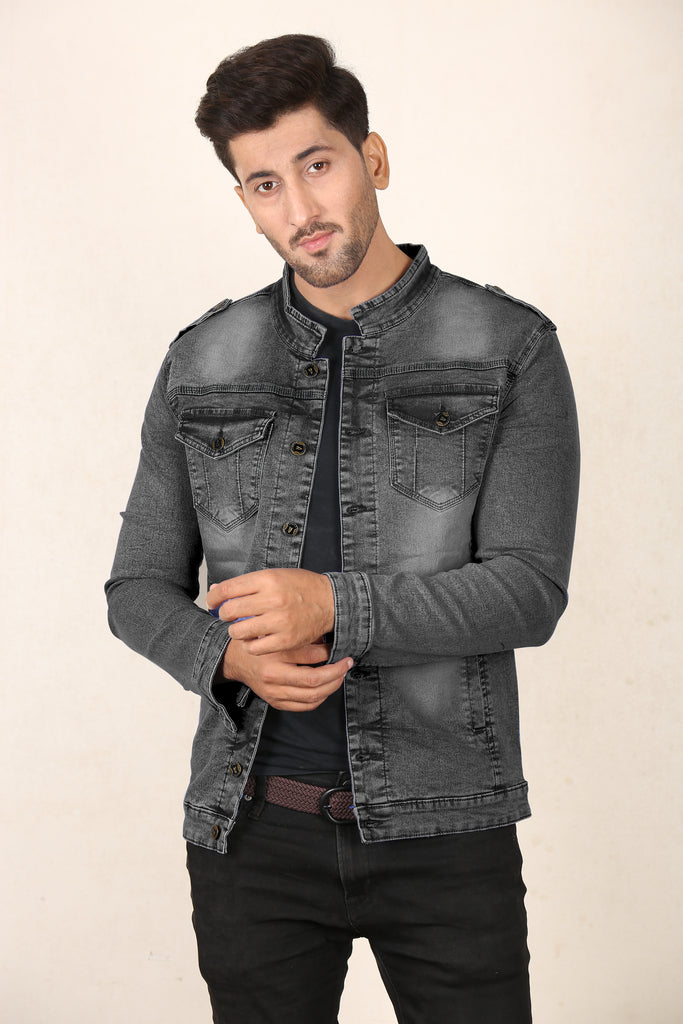 Charcoal grey hotsell denim jacket