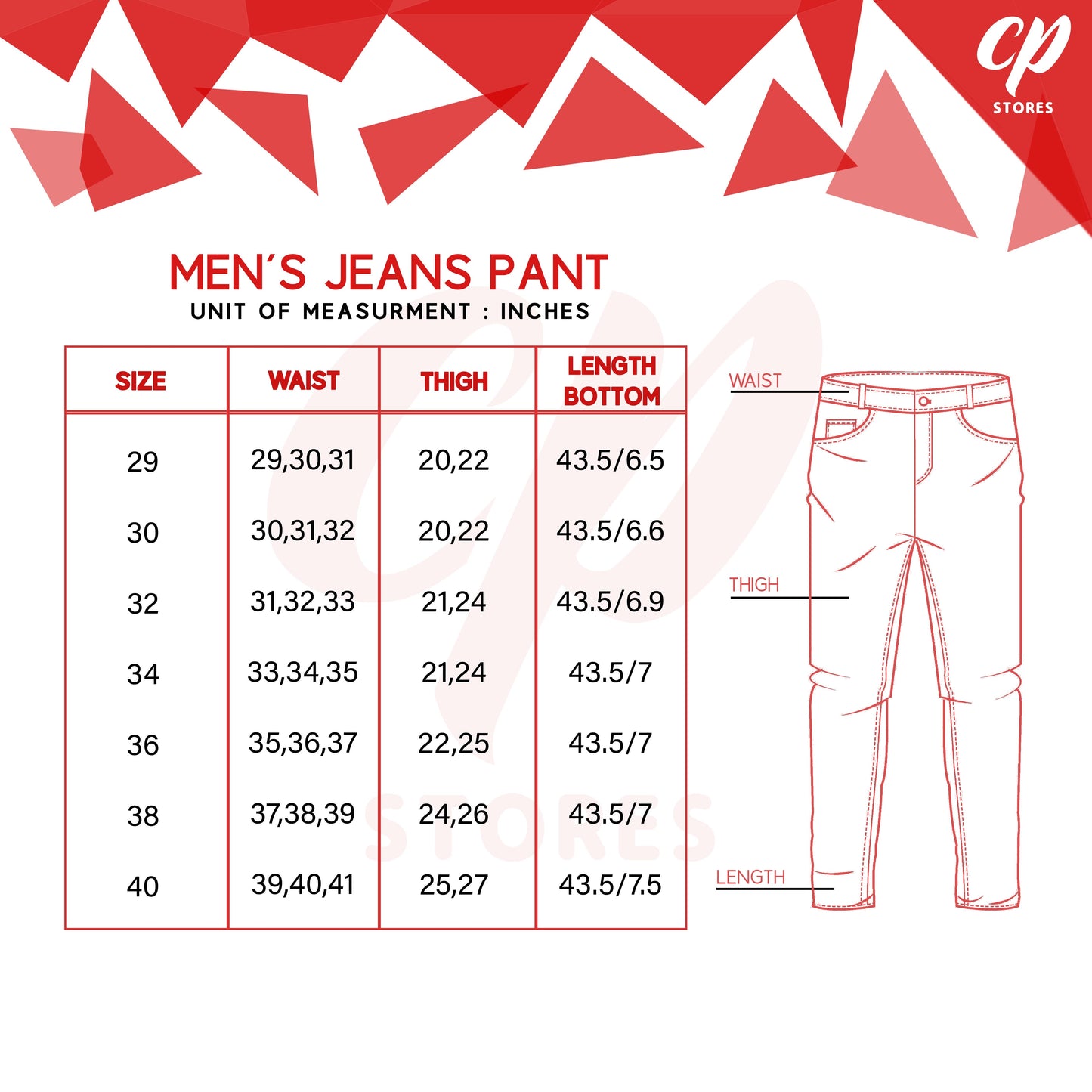 Men's Power Stretch Jeans Blue