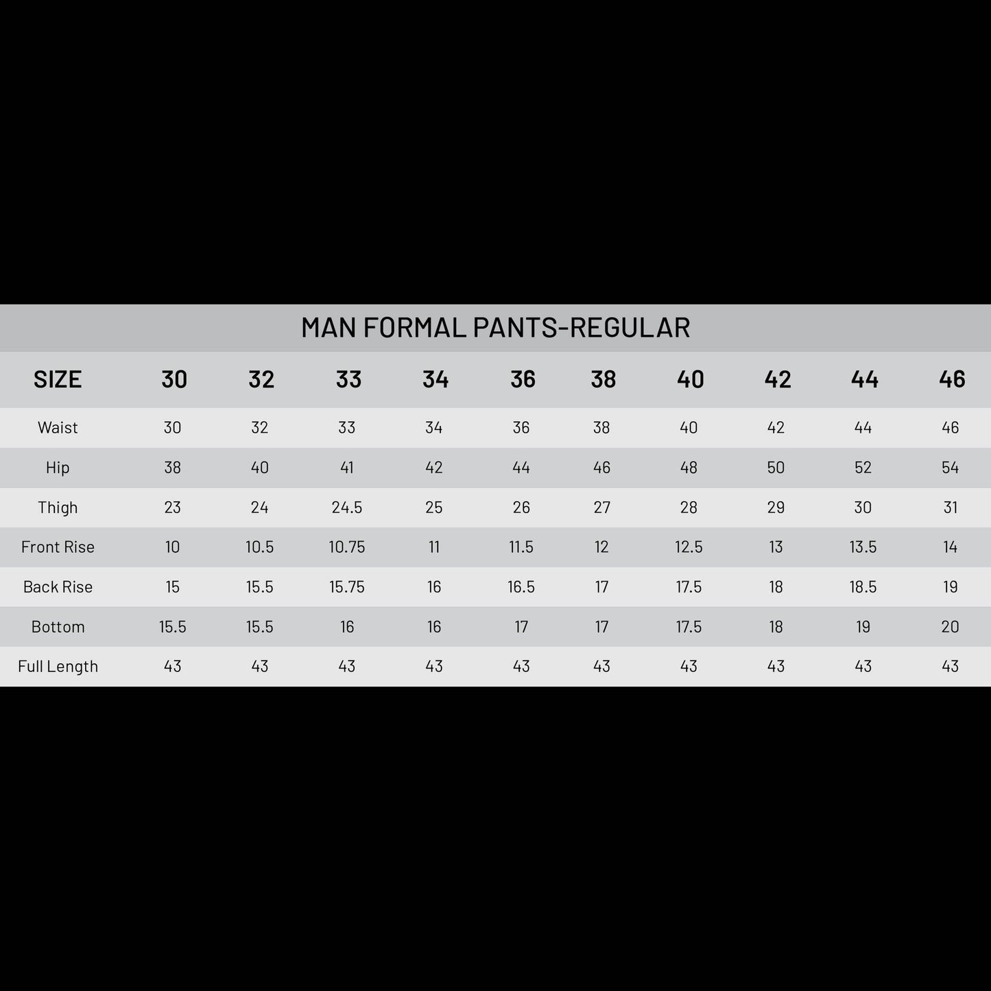 MFP36 Dress Pant Trouser Formal for Men Black