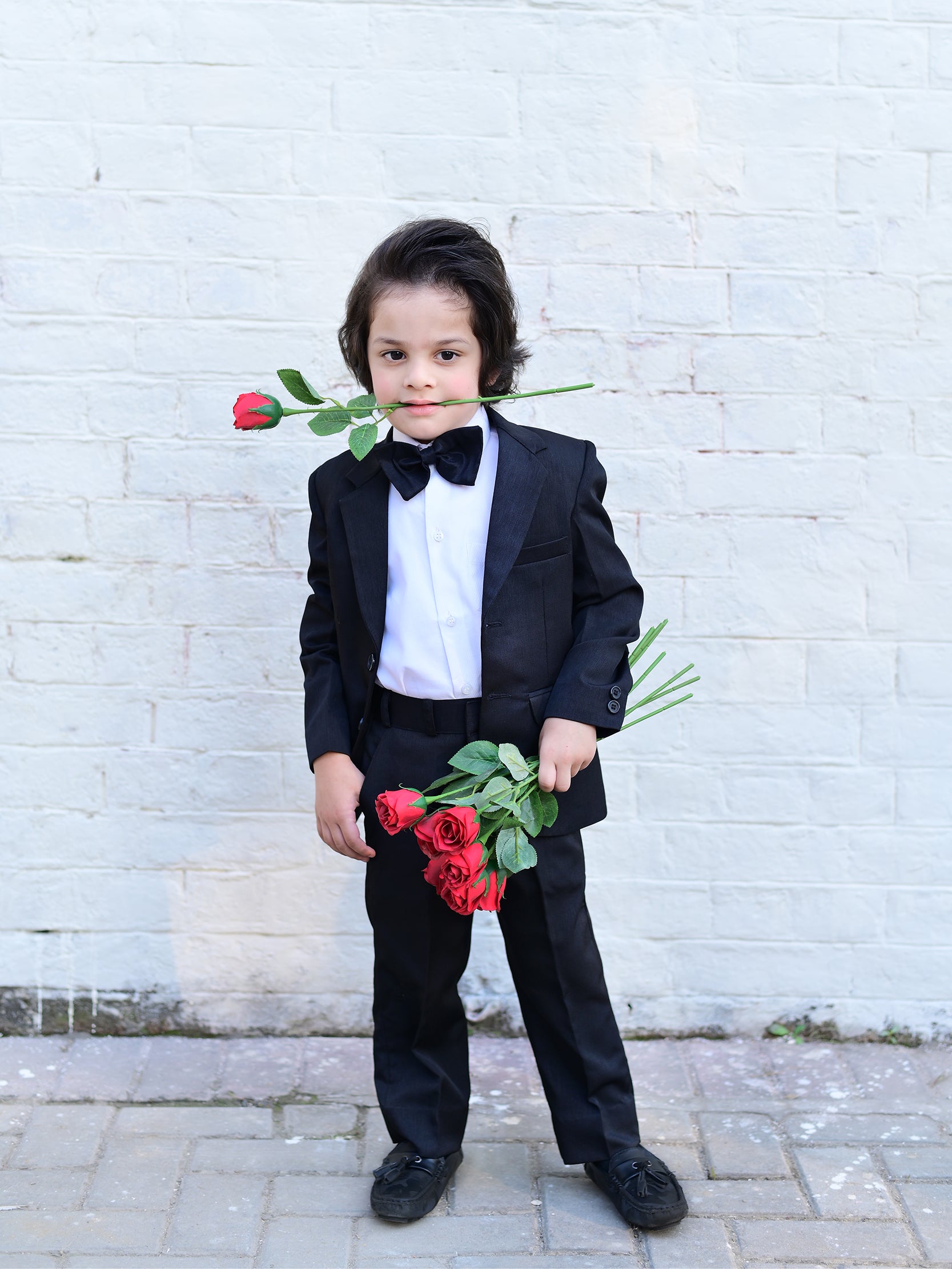 Boy's Suit pc Black Coat Pant for 1-15 yrs The Cut Price