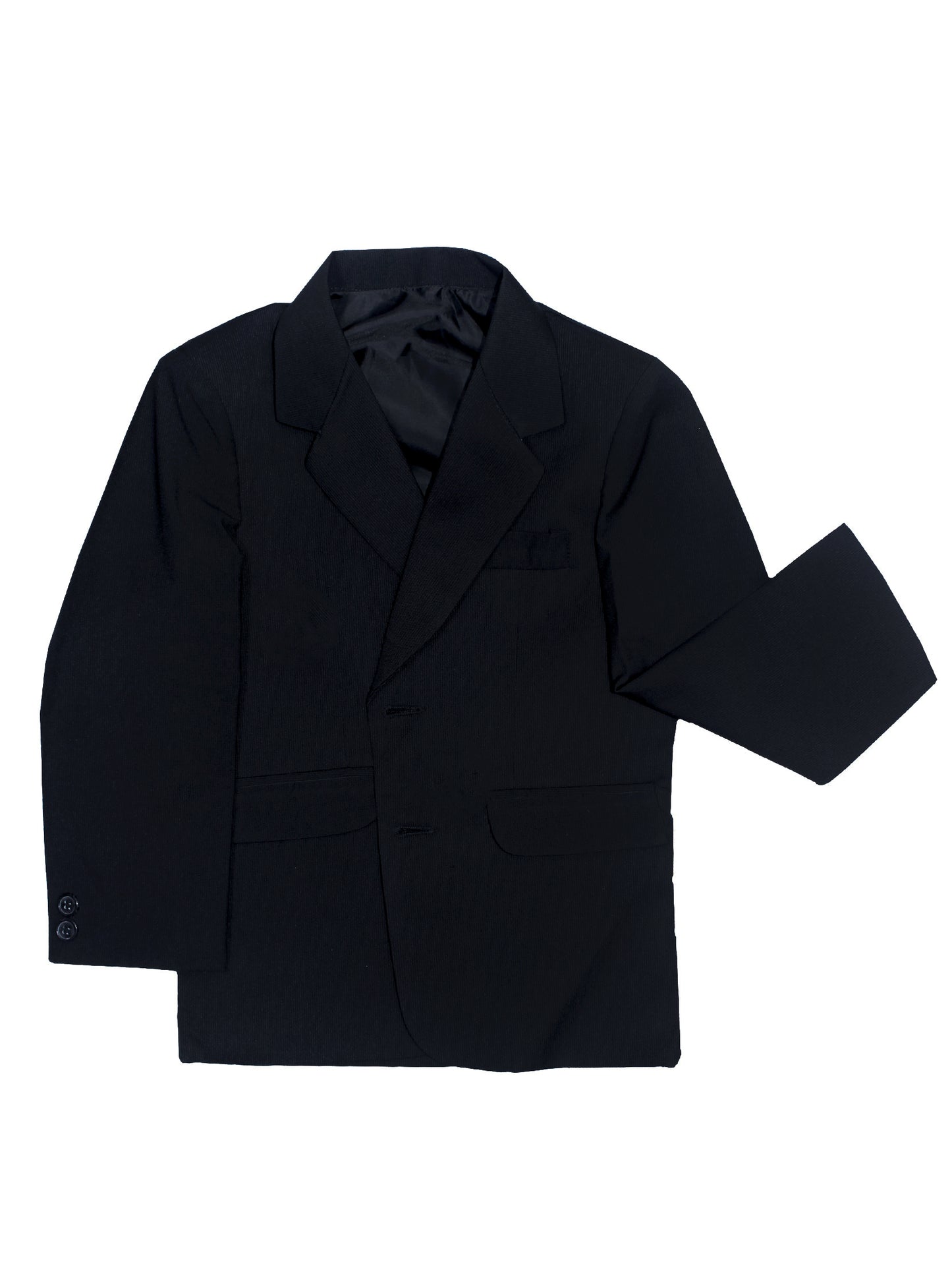BS 1Yr to 14Yr 5 Pcs Coat Pant Suit For Boys Black White Lines