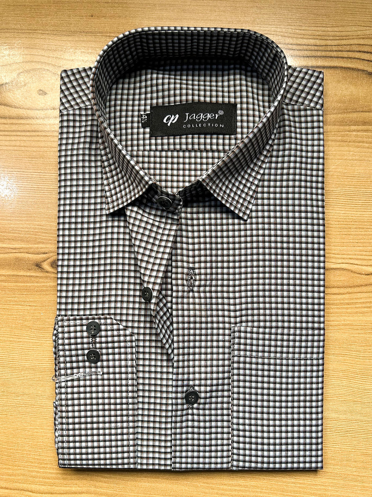 MFS682 Mini Checks Formal Dress Shirt For Men