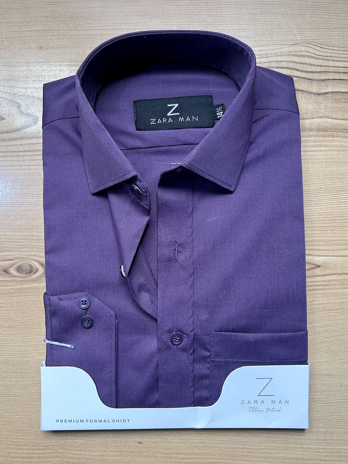 MFS677 Purple Formal Dress Shirt For Men