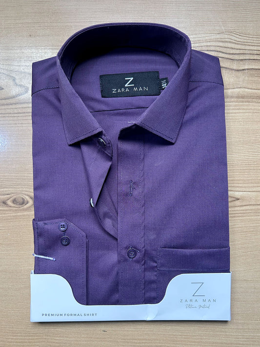 MFS677 Purple Formal Dress Shirt For Men