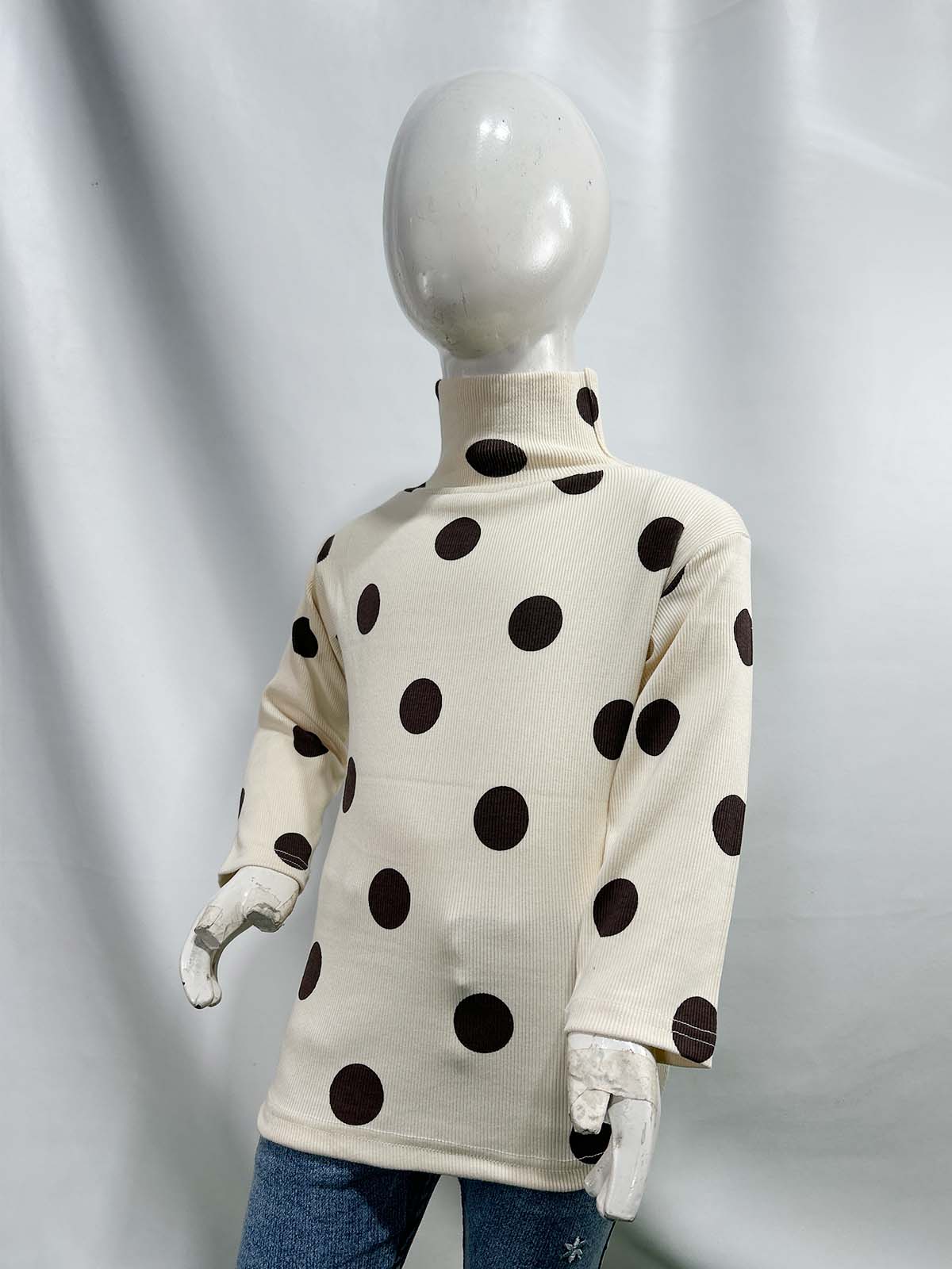 1.5Yr - 5Yrs Light Brown High Neck For Girls TB GHN05