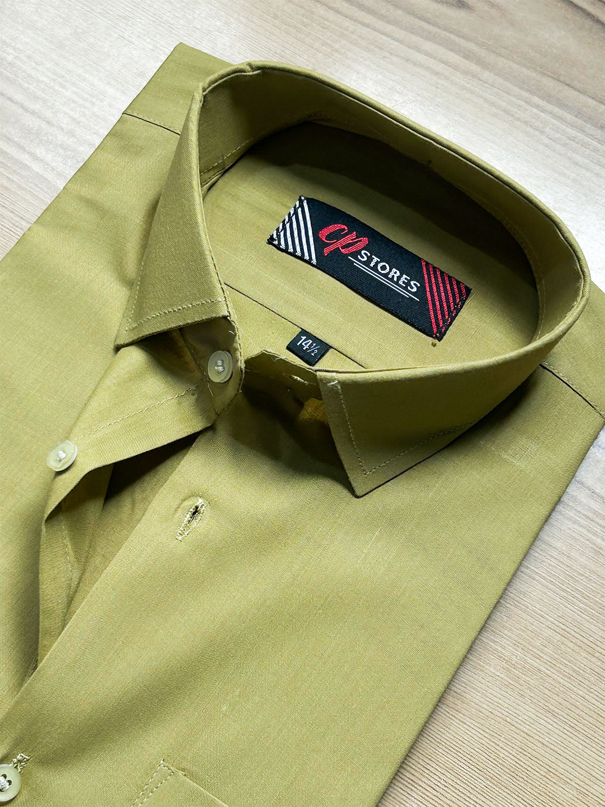 MFS704 Men's Formal Dress Shirt Olive