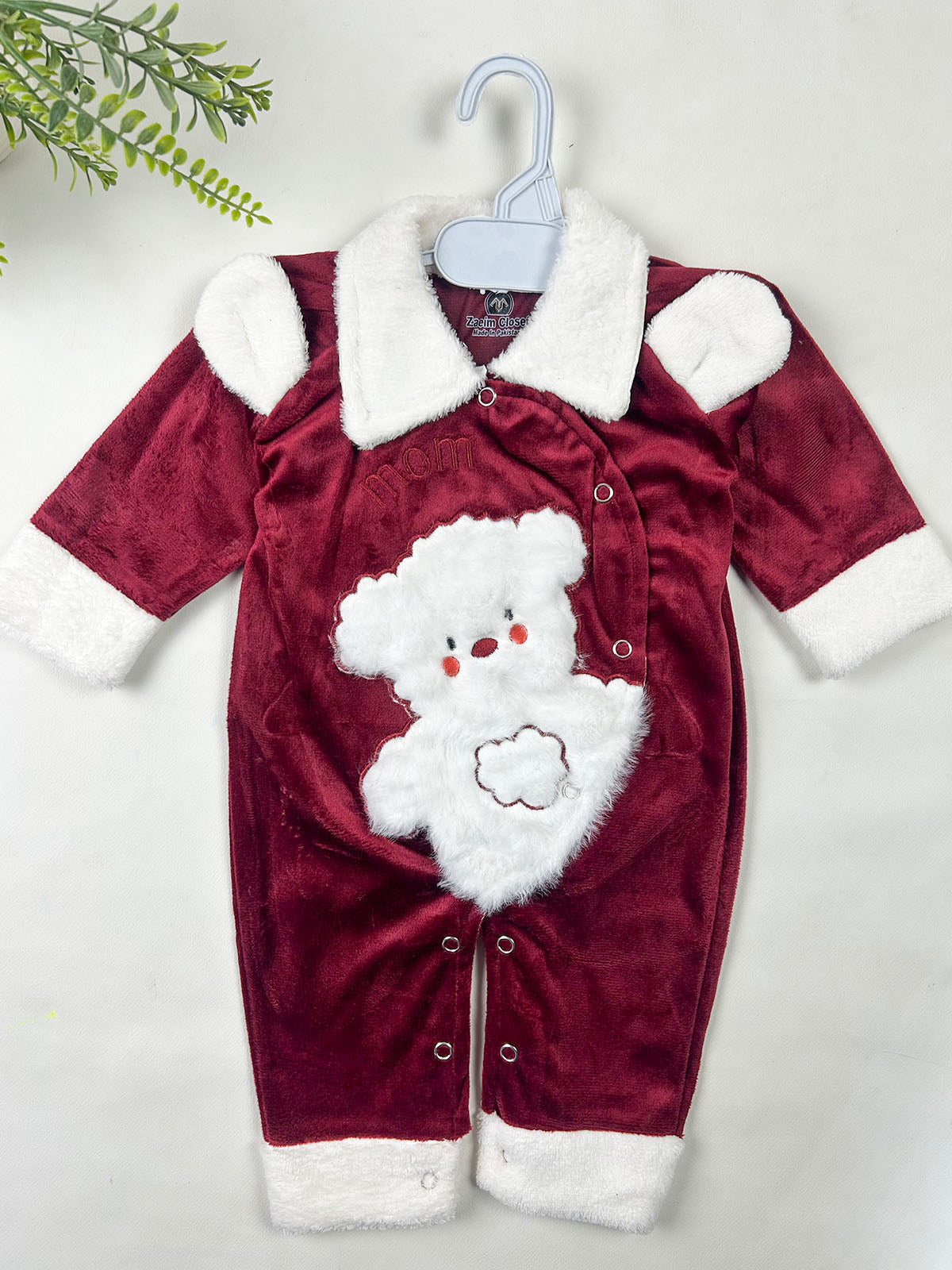 0Mth - 3Mth Red Romper For Newborn NBR163