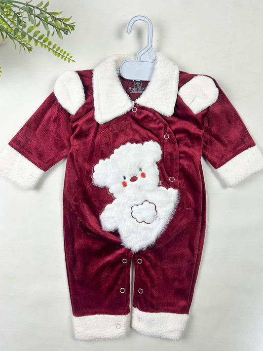 0Mth - 3Mth Red Romper For Newborn NBR163