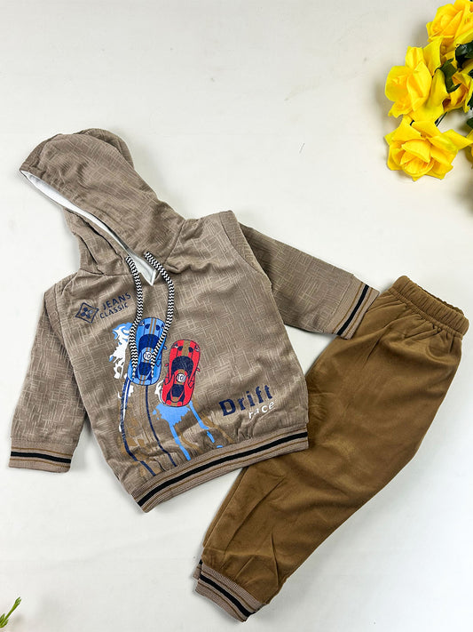 2Yrs - 5Yrs Drift Light Brown Suit For Kids BS810
