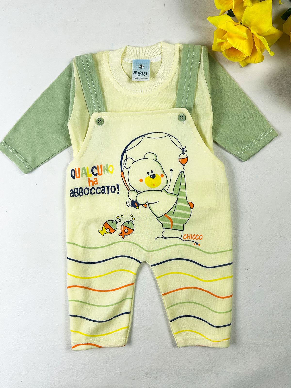 3Mth - 9Mth Green Romper For Newborn NBR188