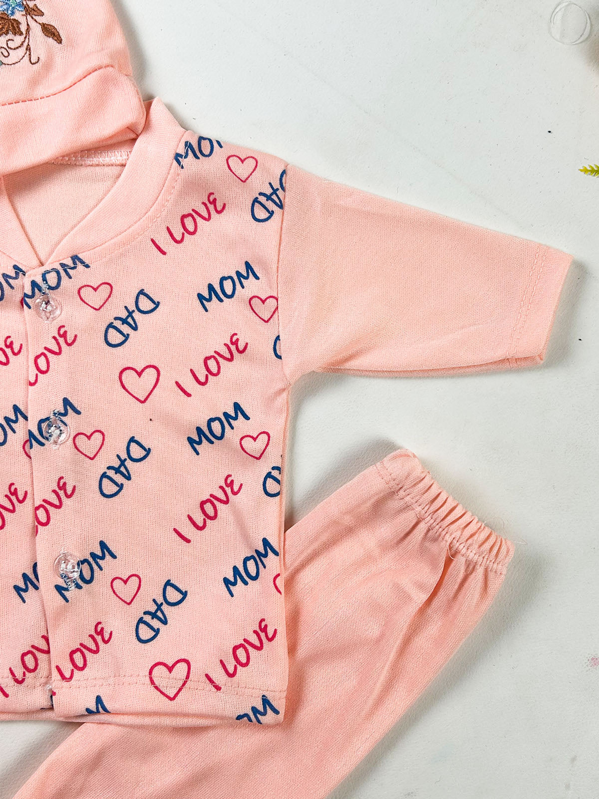 0Mth - 3Mth Love U Mom Peach 5Pcs Gift Set For Newborn NBGS418