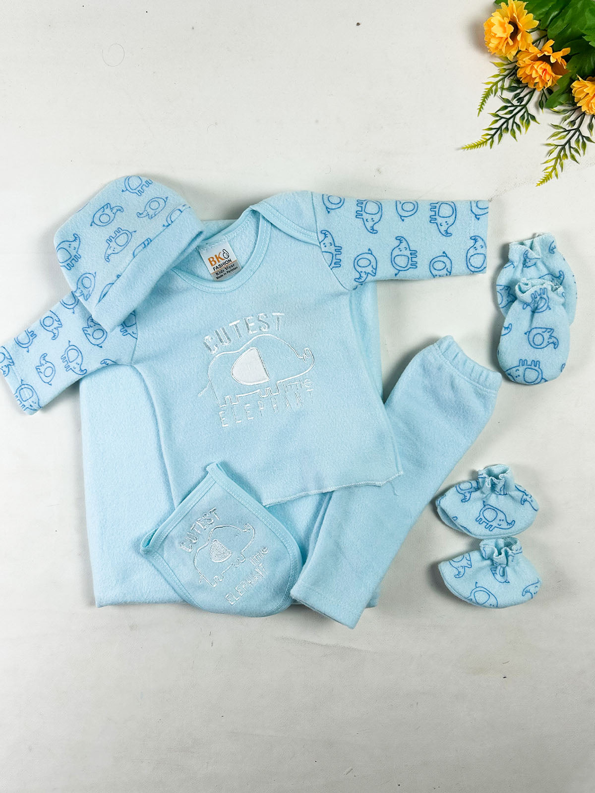 0Mth - 3Mth CE Sky Blue 8Pcs Gift Set For Newborn NBGS412