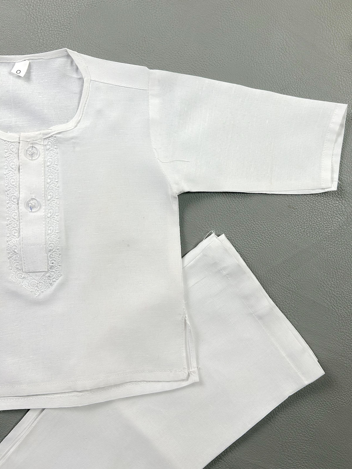 0Mth - 6Mth Pack of 3 White Kurta Pajama For Boys BKS243