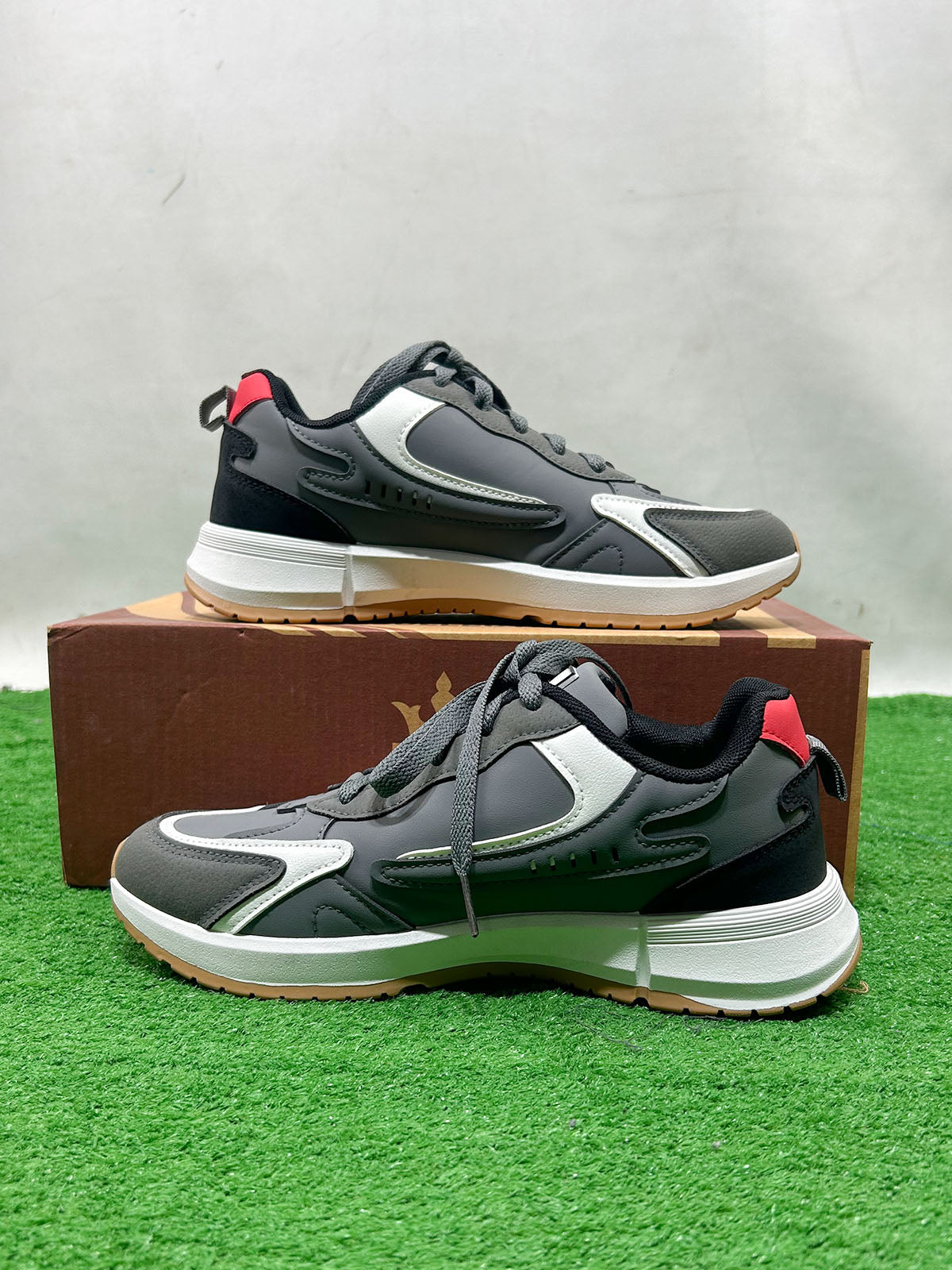 Grey Casual Sneakers For Men MJS215