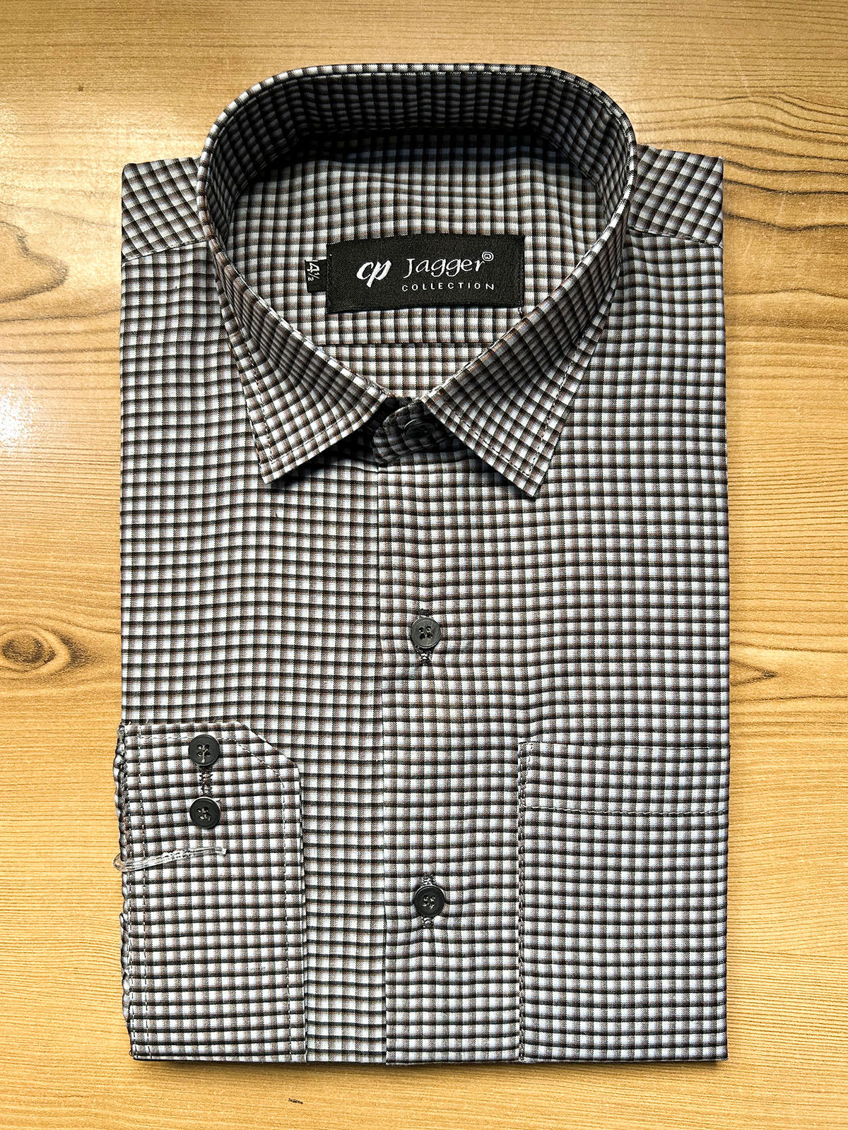 MFS682 Mini Checks Formal Dress Shirt For Men