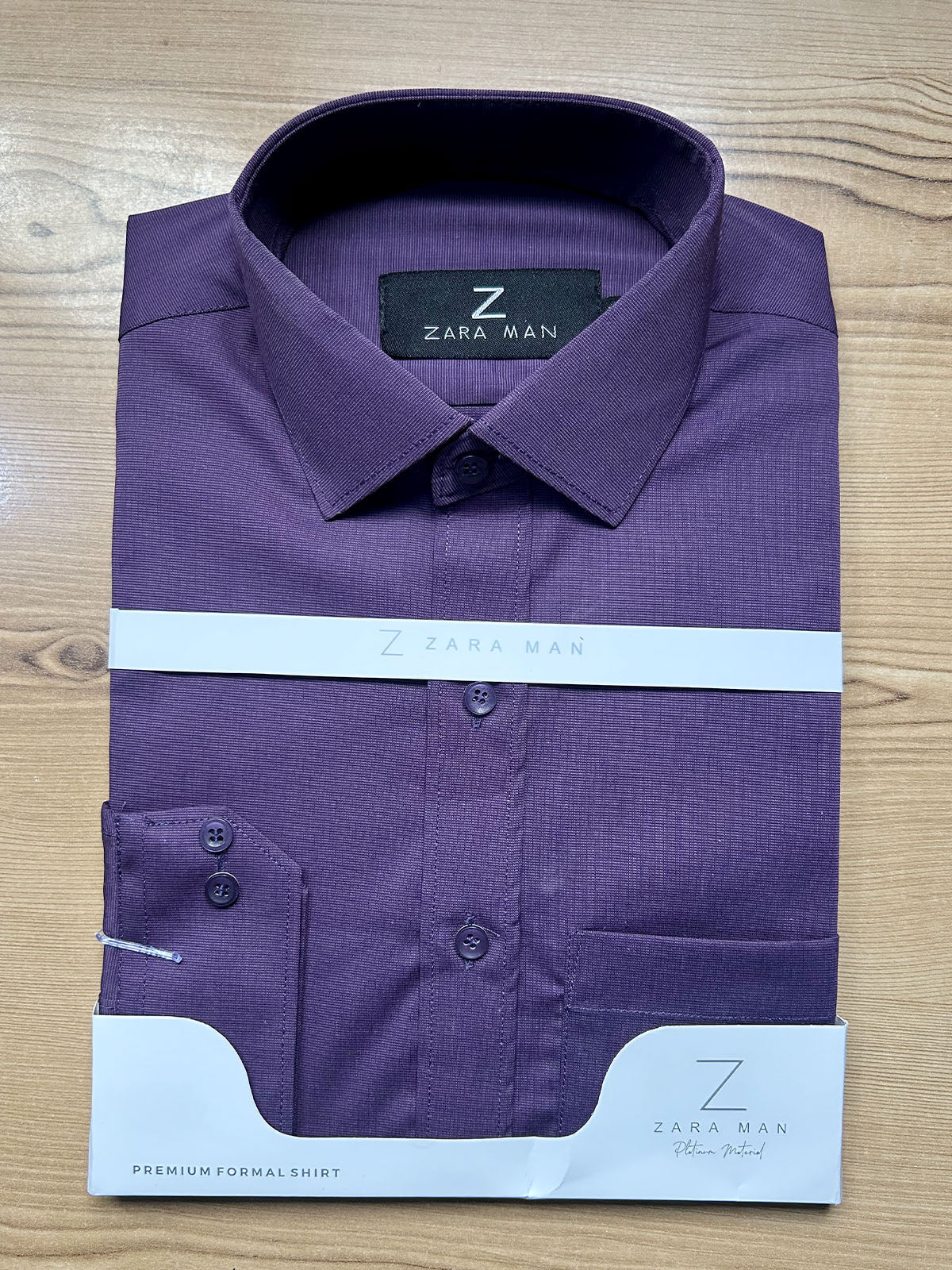 MFS677 Purple Formal Dress Shirt For Men