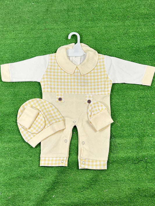 0Mth - 3Mth Ship Brown Romper For Newborn ZG NBR89